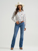 WRANGLER PERFORMANCE ARIA CACTUS CREAM - LADIES SHIRT  - 112379521