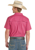 ROCK & ROLL MINI AZTEC PINK TEC PRINT - MENS SHIRT  - BMB3S08405