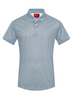RODEO LIGHT BLUE MEDALLION PRINT - MENS POLO  - RS200-1105