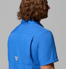 COLUMBIA PFG SLACK TIDE VIVID BLUE - MENS SHIRT  - 1577051487