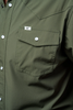 FERREL OLIVE GREEN SNAP - MENS SHIRT  - FSS1002332