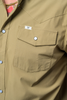 FERREL KAHKI PEARL SNAP - MENS SHIRT  - FSS1002333