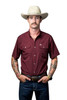 FERREL MAROON SNAP SHIRT - MENS SHIRT  - FSS1002331