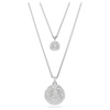 SWAROVSKI SUBLIMA LAYERED PENDANT, WHITE - ACCESSORIES JEWELRY NECKLACE - 5684244