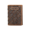 ARIAT TRIFOLD BASKET WEAVE MED BROWN - ACCESSORIES WALLET  - A3567644
