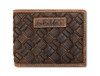 ARIAT BIFOLD BASKET WEAVE MED BROWN - ACCESSORIES WALLET  - A3567744