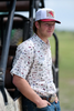 HOOEY WHITE RODEO PRINT PEARL SNAP - MENS SHIRT  - HT2624WHPR