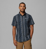 COLUMBIA COLLEGIATE NAVY WILDFLOWER - MENS SHIRT  - 1768931486