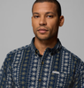 COLUMBIA COLLEGIATE NAVY WILDFLOWER - MENS SHIRT  - 1768931486