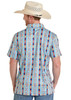 ROCK & ROLL BRIGHT TURQUOISE AZTEC PRINTED - MENS POLO  - BM51T08337