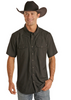 ROCK & ROLL TEK SOLID RIPSTOP SNAP BLACK - MENS SHIRT  - BMN3S06797-BLK