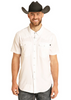 ROCK & ROLL TEK SOLID RIPSTOP SNAP WHITE - MENS SHIRT  - BMN3S06797-WHITE
