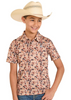 ROCK & ROLL SKULL CAMO BROWN PRINTED - KIDS BOYS POLO - BB51T08354