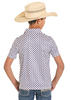 ROCK & ROLL NAVY TEXAS PRINT POLO - KIDS BOYS POLO - TB51T08222