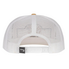 LAZY J RANCH WEAR MUSTARD & WHITE DIAMOND BANNER - HATS CAP  - MUSWHT4BANNER