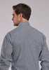 STETSON NAVY GEO PRINT - MENS SHIRT  - 11-001-0425-2008BU