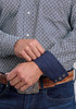 STETSON NAVY GEO PRINT - MENS SHIRT  - 11-001-0425-2008BU