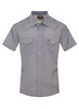 RODEO GREY AZTEC SNAP PRINT - MENS SHIRT  - MPS110S-1138