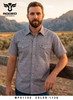 RODEO GREY AZTEC SNAP PRINT - MENS SHIRT  - MPS110S-1138