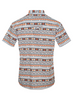 RODEO ORANGE AZTEC SNAP PRINT - MENS SHIRT  - MPS110S-1140