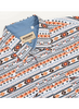 RODEO ORANGE AZTEC SNAP PRINT - MENS SHIRT  - MPS110S-1140