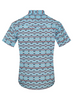 RODEO SKY BLUE AZTEC SNAP PRINT - MENS SHIRT  - MPS110S-1142