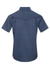RODEO NAVY GEO SNAP PRINT - MENS POLO  - RT101S-1109