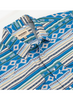 RODEO BLUE AZTEC STRIPE PRINT - MENS POLO  - RT101S-1114