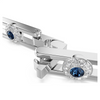 SWAROVSKI UNA EXTENDER SMALL SILVER BLUE - ACCESSORIES JEWELRY BRACELET - 5754671