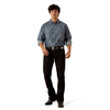 ARIAT FELIPE FITTED  CHAMBRAY PRINT - MENS SHIRT  - 10073623