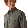 ARIAT FLOYD FITTED BLACK PRINT - MENS SHIRT  - 10073624