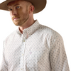 ARIAT SOMERS CLASSIC WHITE PRINT - MENS SHIRT  - 10073594