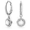SWAROVSKI UNA ANGELIC DROP ROUND SILVER - ACCESSORIES JEWELRY EARRINGS - 5636270