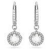 SWAROVSKI UNA ANGELIC DROP ROUND SILVER - ACCESSORIES JEWELRY EARRINGS - 5636270