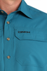 CINCH TEAL ARENAFLEX RIPSTOP SOLID - MENS SHIRT  - MTW1723004