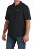 CINCH ARENAFLEX BLACK POLO - MENS POLO  - MTK1874003