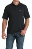 CINCH ARENAFLEX BLACK POLO - MENS POLO  - MTK1874003