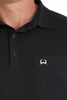 CINCH ARENAFLEX BLACK POLO - MENS POLO  - MTK1874003