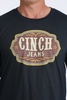 CINCH NAVY JEANS PRINT - MENS TEE  - MTT1690719