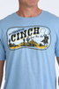 CINCH WESTERN HERITAGE BLUE - MENS TEE  - MTT1690721