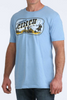 CINCH WESTERN HERITAGE BLUE - MENS TEE  - MTT1690721