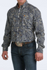 CINCH ROYAL BLUE PAISLEY PRINT - MENS SHIRT  - MTW1106072