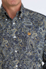 CINCH ROYAL BLUE PAISLEY PRINT - MENS SHIRT  - MTW1106072