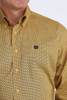 CINCH GOLD FLOWER PRINT - MENS SHIRT  - MTW1106071