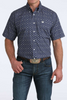 CINCH ROYAL BLUE PRINT - MENS SHIRT  - MTW1111514