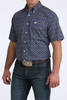 CINCH ROYAL BLUE PRINT - MENS SHIRT  - MTW1111514
