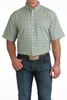 CINCH ARENAFLEX GREEN GEO PRINT - MENS SHIRT  - MTW1704164