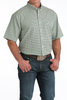 CINCH ARENAFLEX GREEN GEO PRINT - MENS SHIRT  - MTW1704164