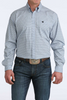CINCH LIGHT BLUE GEO PRINT - MENS SHIRT  - MTW1106076