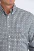 CINCH BLUE GEOMETRIC PRINT - MENS SHIRT  - MTW1106080